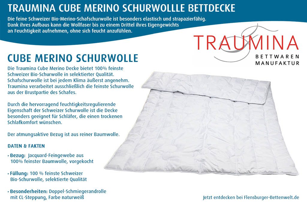 Traumina-Cube-Merino-Bio-Schurwolle-Bettdecke-kaufen-Flensburger-Bettenwelt