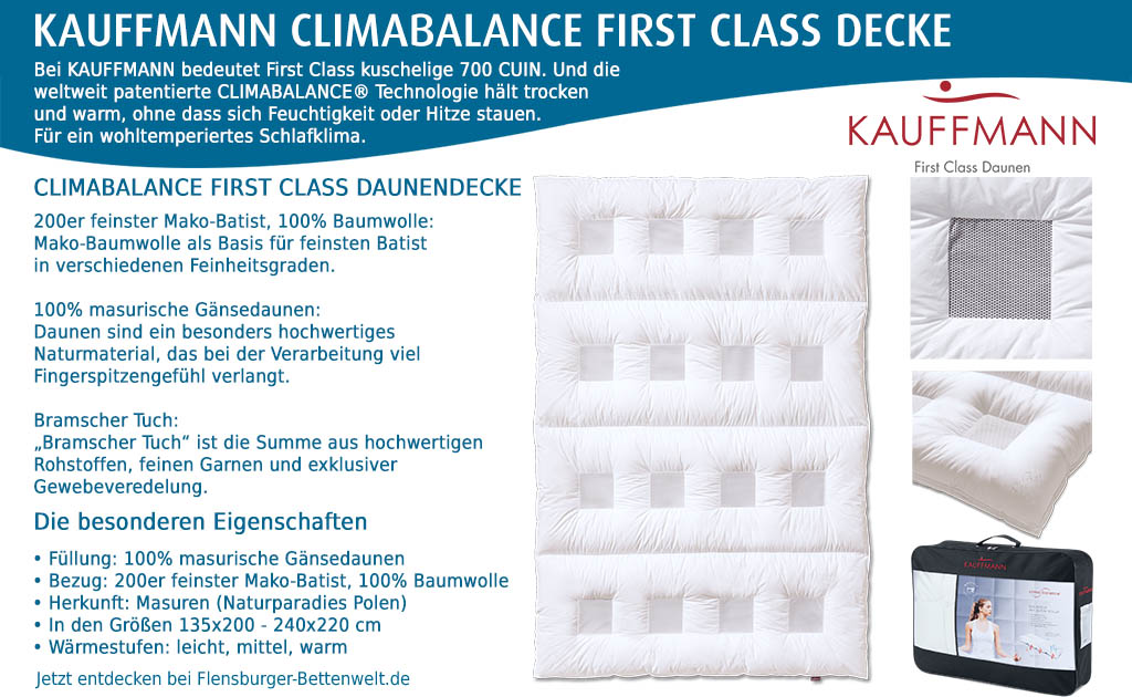 Kauffmann-Climabalance-First-Class-Daunendecke-kaufen-Flensburger-Bettenwelt