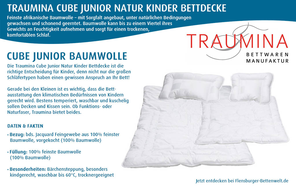 Traumina-Cube-Junior-Baumwolle-Natur-Kinder-Bettdecke-Flensburger-Bettenwelt