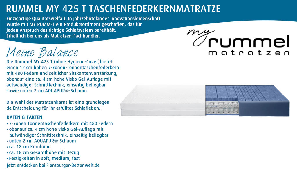 Rummel-MY-425-T-Taschenfederkernmatratze-kaufen-Flensburger-Bettenwelt