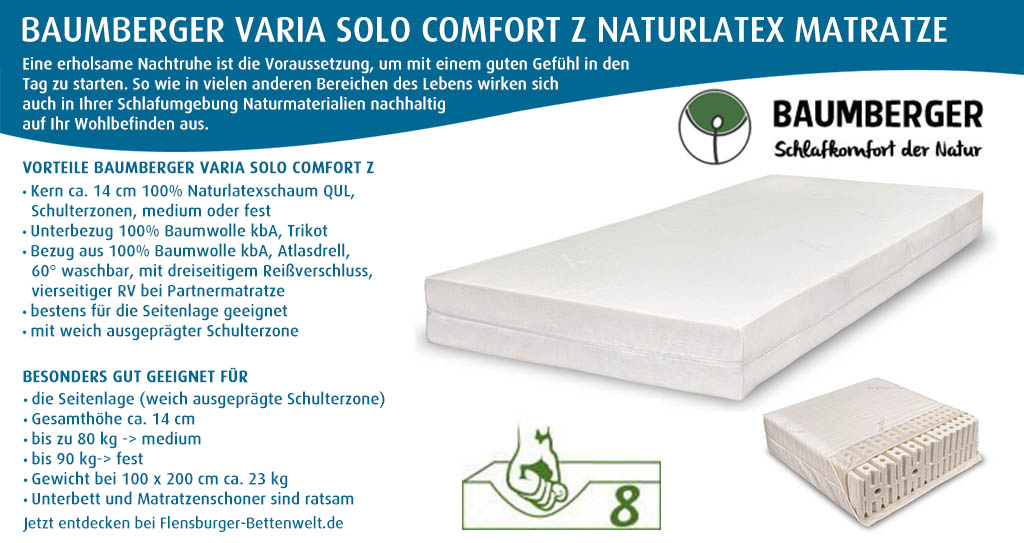Baumberger-Naturlatex-Matratze-Varia-Solo-Comfort-Z-kaufen-Flensburger-Bettenwelt