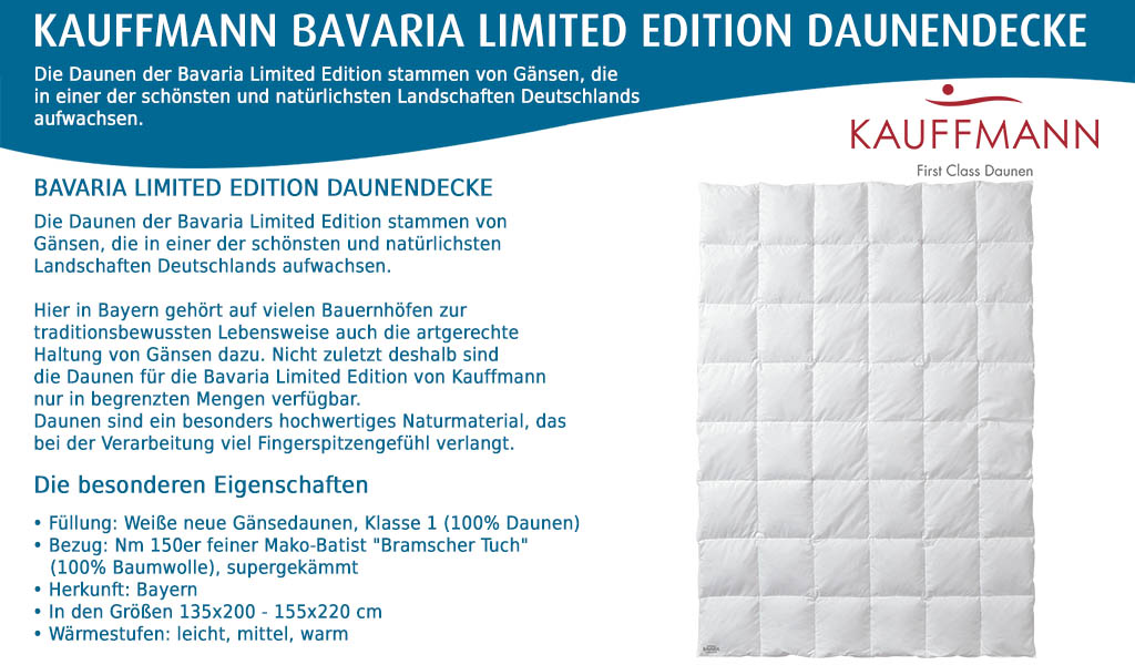 Kauffmann-Daunendecke-Bavaria-Limited-Edition-kaufen-Flensburger-Bettenwelt