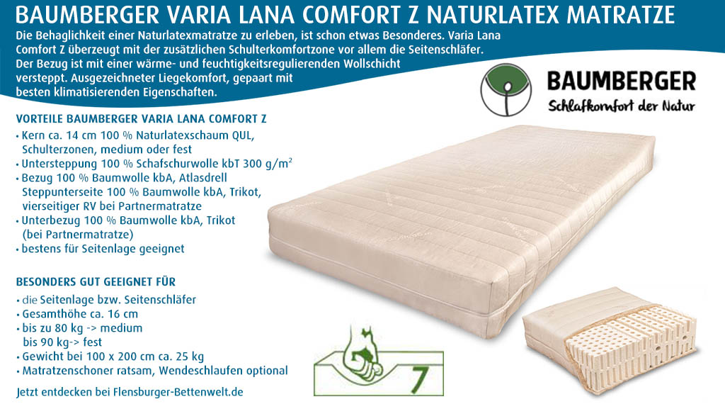 Baumberger-Naturlatex-Matratze-Varia-Lana-Comfort-Z-kaufen-Flensburger-Bettenwelt