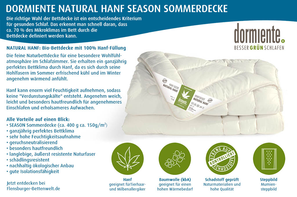 dormiente-Natural-Hanf-Sommerdecke-Season-kaufen-Flensburger-Bettenwelt