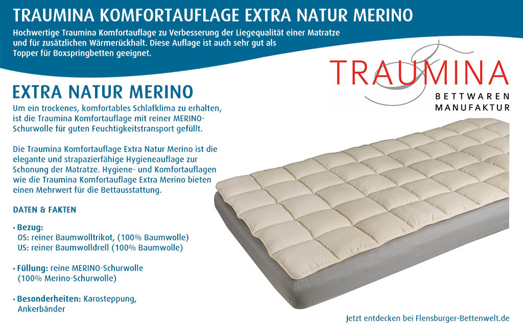 Traumina-Komfortaufage-Extra-Natur-Merino-kaufen-Flensburger-Bettenwelt