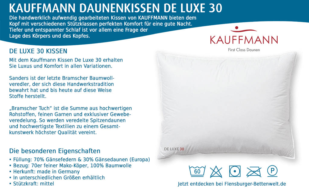 Kauffmann-Daunenkissen-De-Luxe-30-kaufen-Flensburger-Bettenwelt