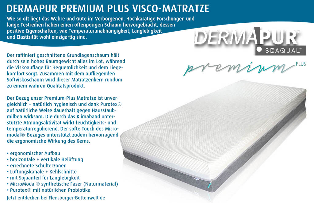 Dermapur-Premium-Plus-Visco-Matratze-kaufen-Flensburger-Bettenwelt