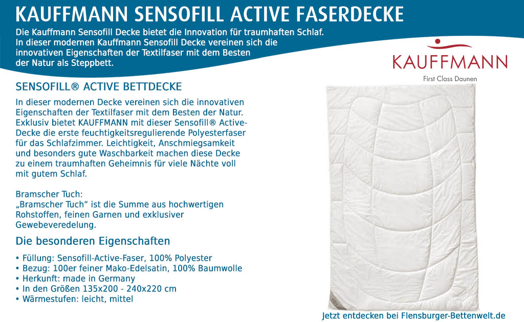 Kauffmann-Sensofill-Active-Faserdecke-kaufen-Flensburger-Bettenwelt