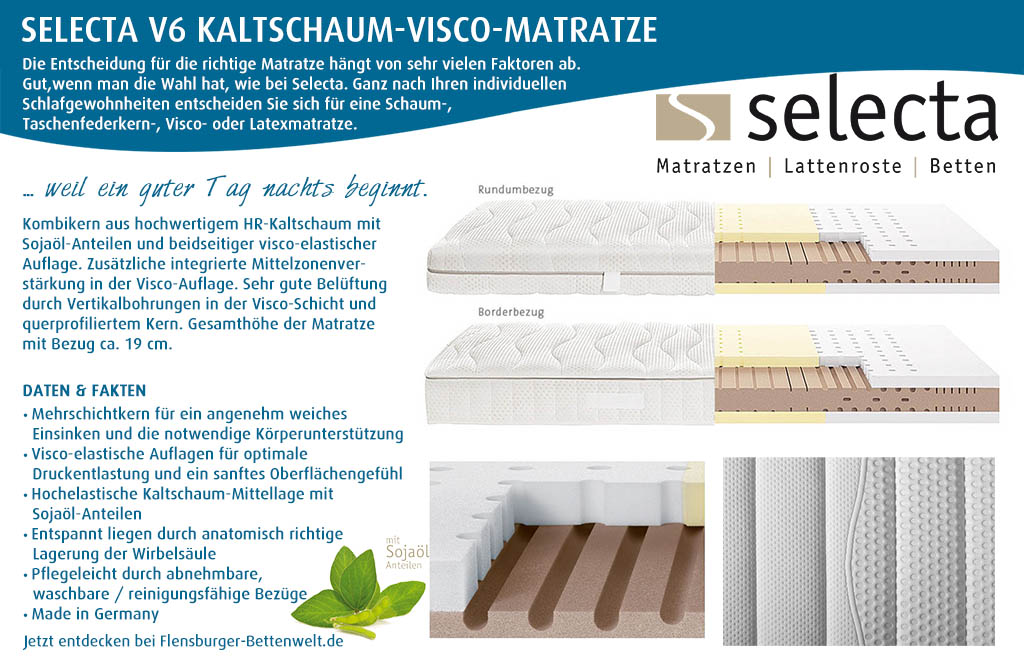 Selecta-V6-Kaltschaum-Visco-Matratze-kaufen-Flensburger-Bettenwelt