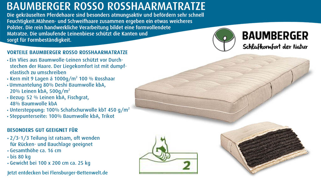 Baumberger-Rosso-Rosshaarmatratze-online-kaufen-bei-Flensburger-Bettenwelt