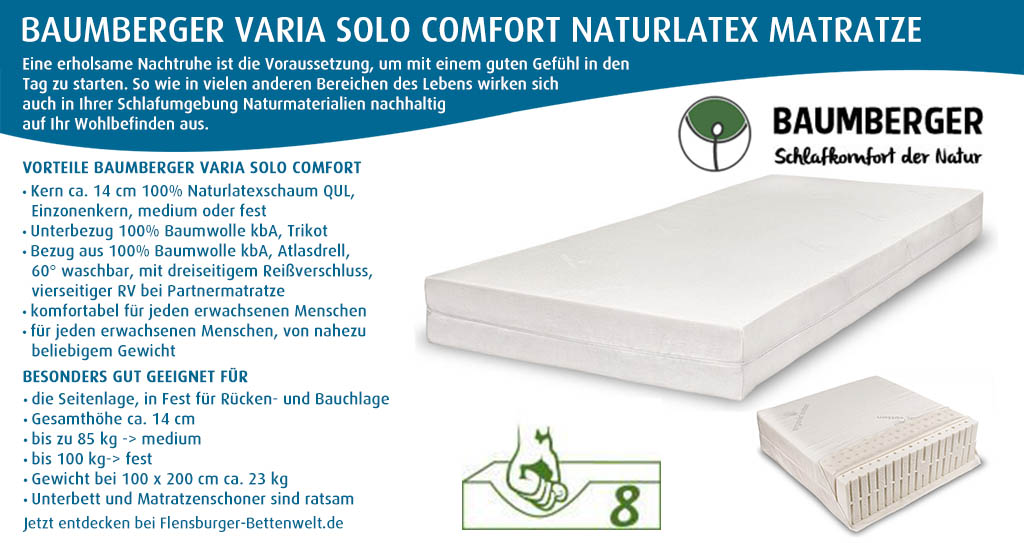 Baumberger-Naturlatex-Matratze-Varia-Solo-Comfort-kaufen-Flensburger-Bettenwelt