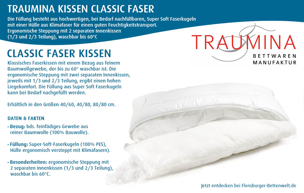 Traumina-Classic-Faser-Kissen-kaufen-Flensburger-Bettenwelt