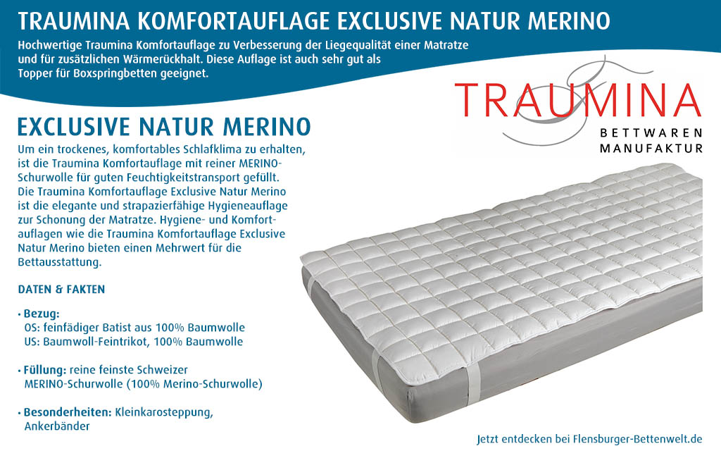 Traumina-Komfortaufage-Exclusive-Natur-Merino-kaufen-Flensburger-Bettenwelt