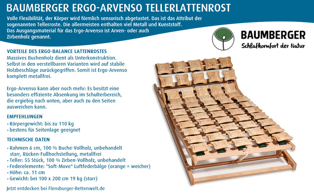 Baumberger-Ergo-Arvenso-Zirben-Tellerlattenrost-kaufen-Flensburger-Bettenwelt